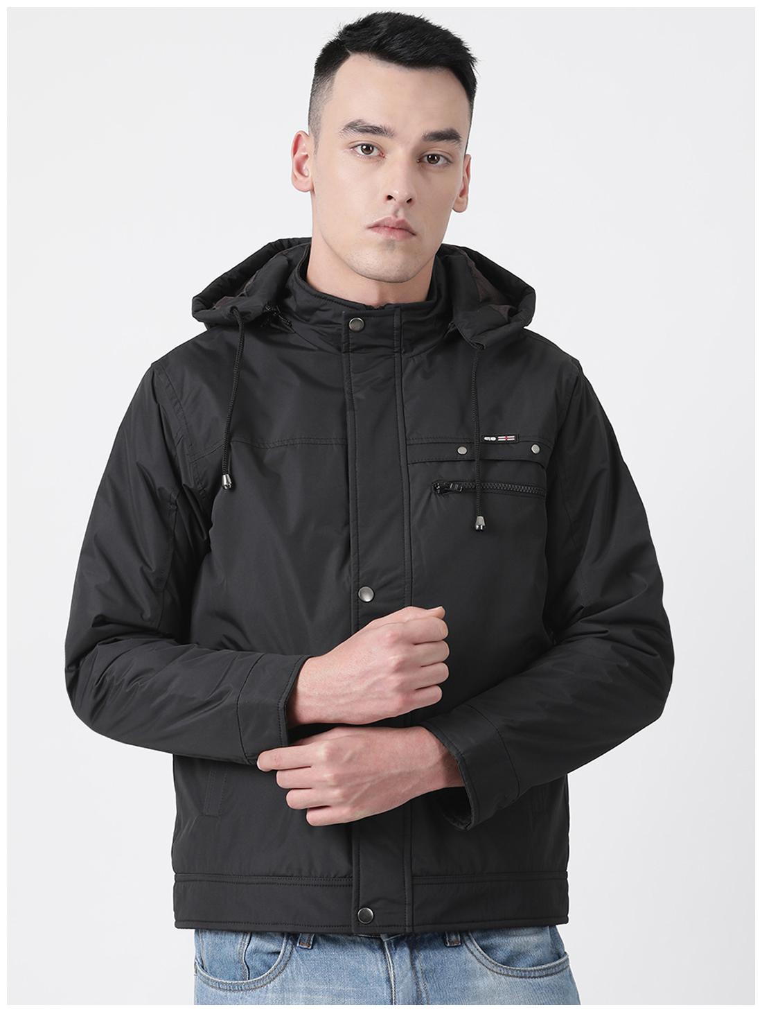 

Cloak Decker Grey Solid Cotton Blend Jacket