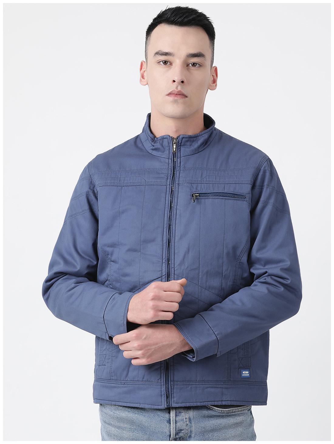 

Cloak Decker Blue Solid Cotton Blend Jacket