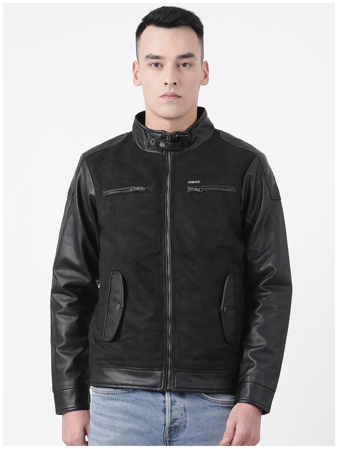 

Cloak Decker Black Solid Cotton Blend Jacket