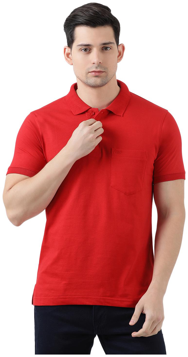 

Cloak Decker Men Red Regular fit Cotton Polo collar T-Shirt - Pack Of 1
