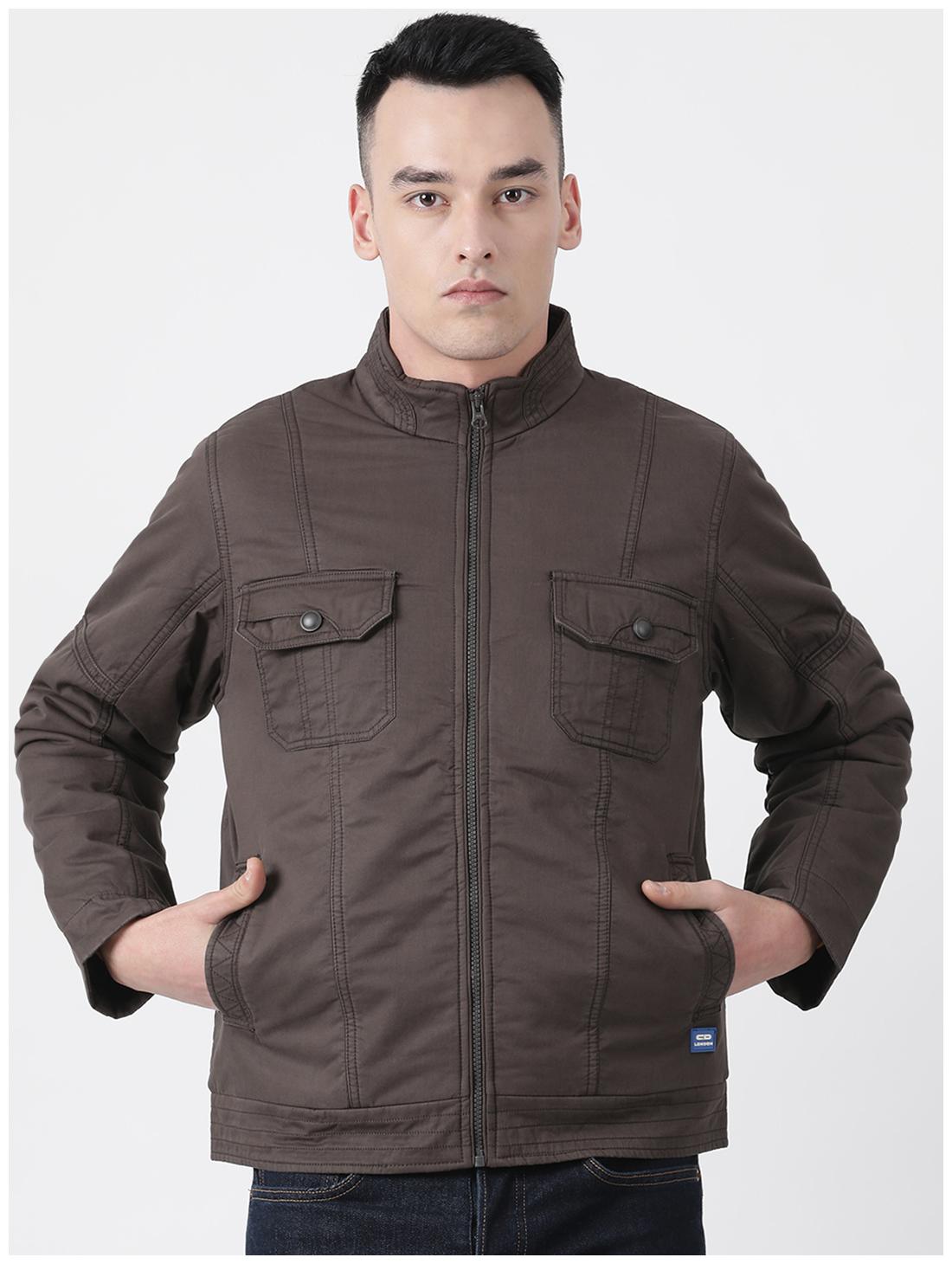 

Cloak Decker Brown Solid Cotton Blend Jacket