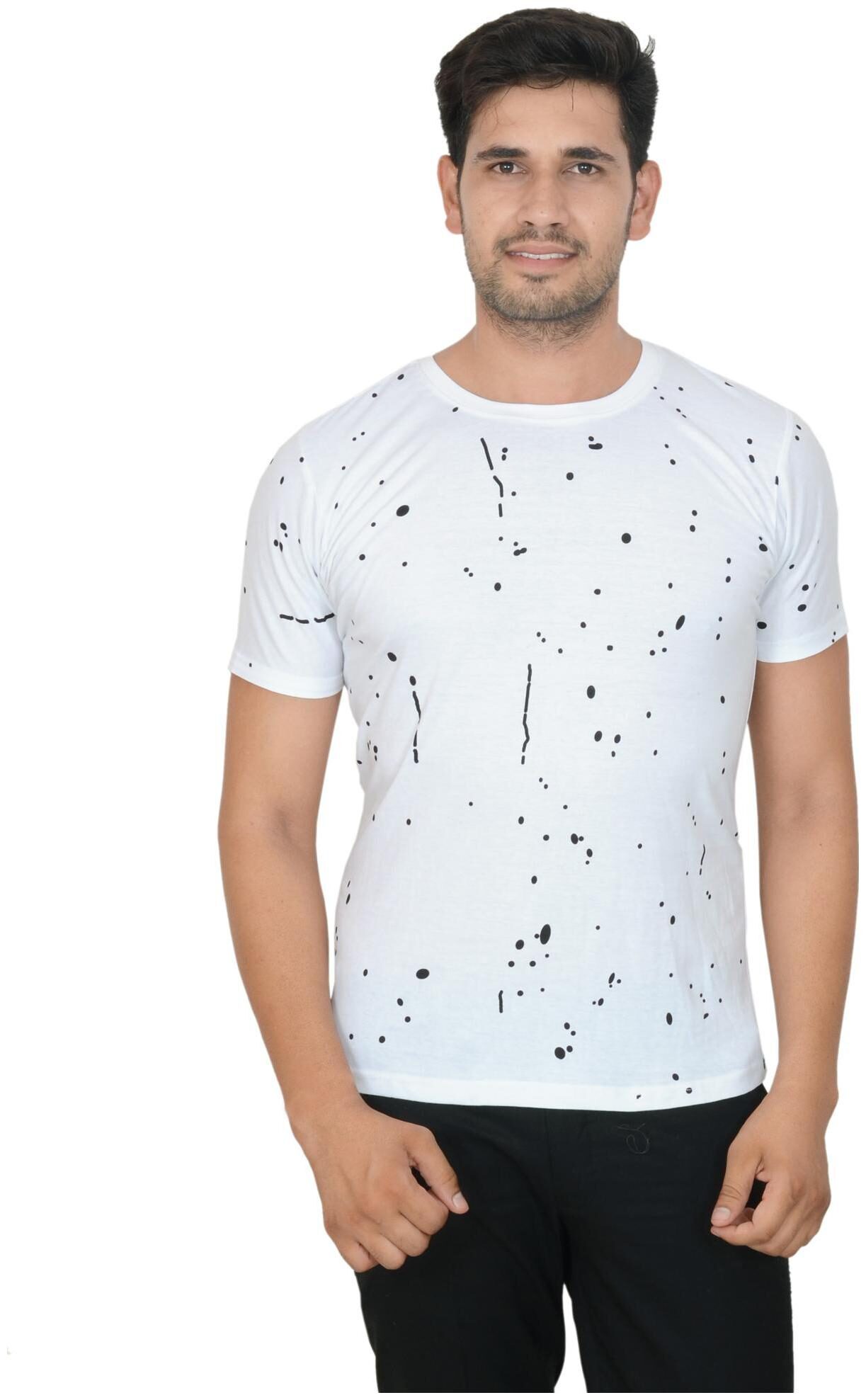 

CLODZ Men White Regular fit Cotton Round neck T-Shirt - Pack Of 1