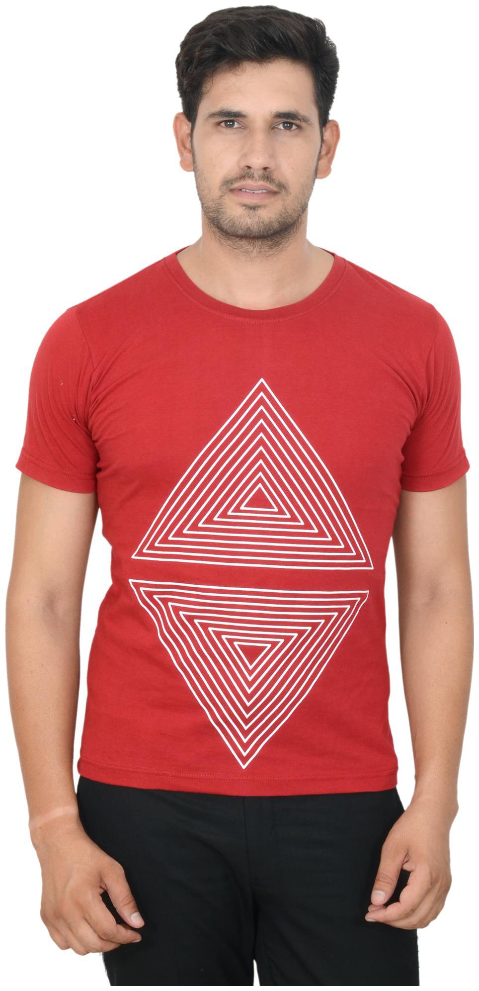 

Clodz Round Neck Half Sleeves Printed Cotton T-Shirt for Men