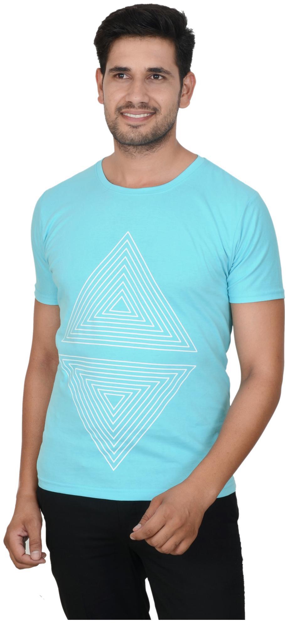 

Clodz Round Neck Half Sleeves Printed Cotton T-Shirt for Men
