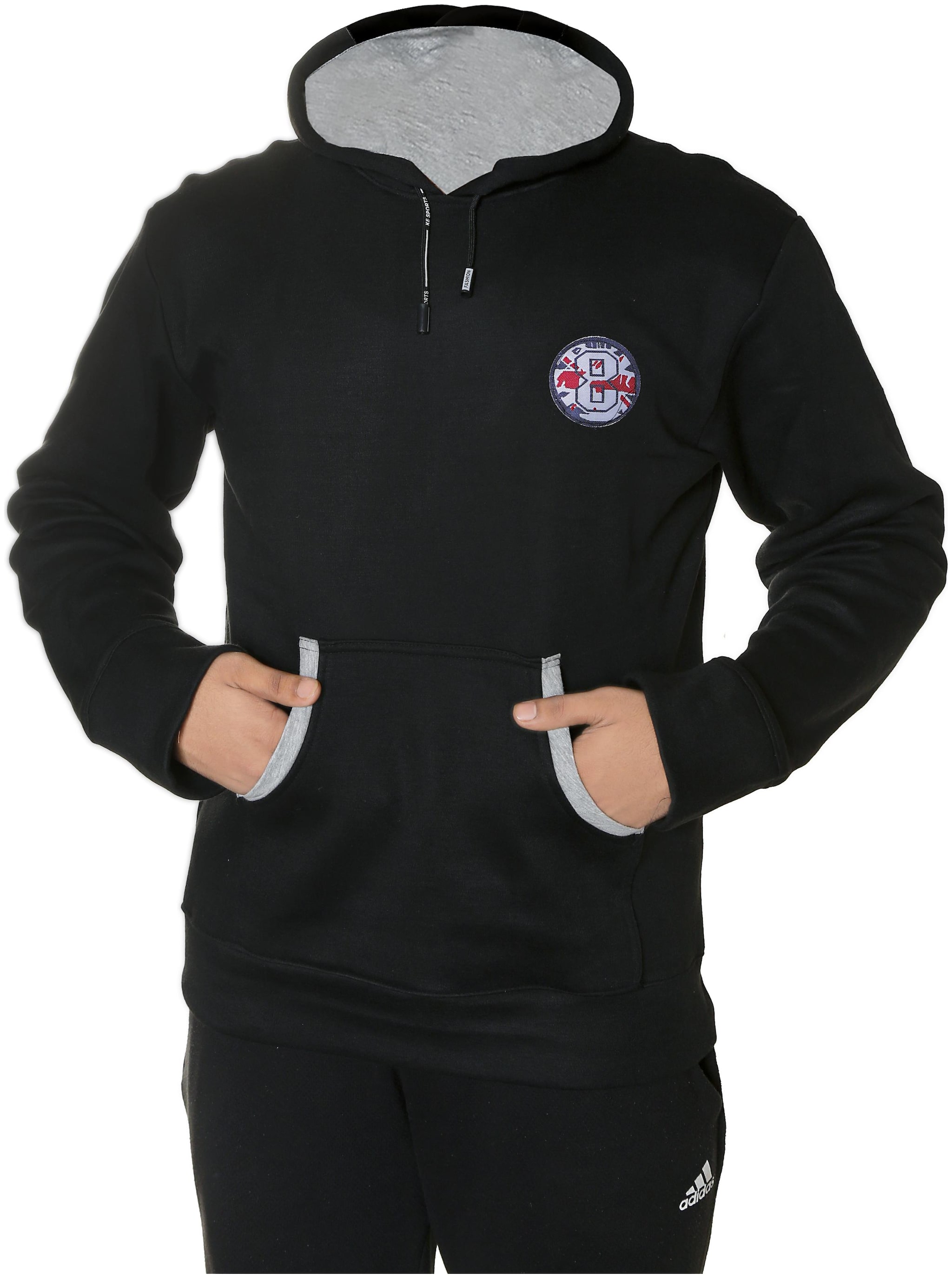 

Cloth Hut Men Black Hooded Hoodie