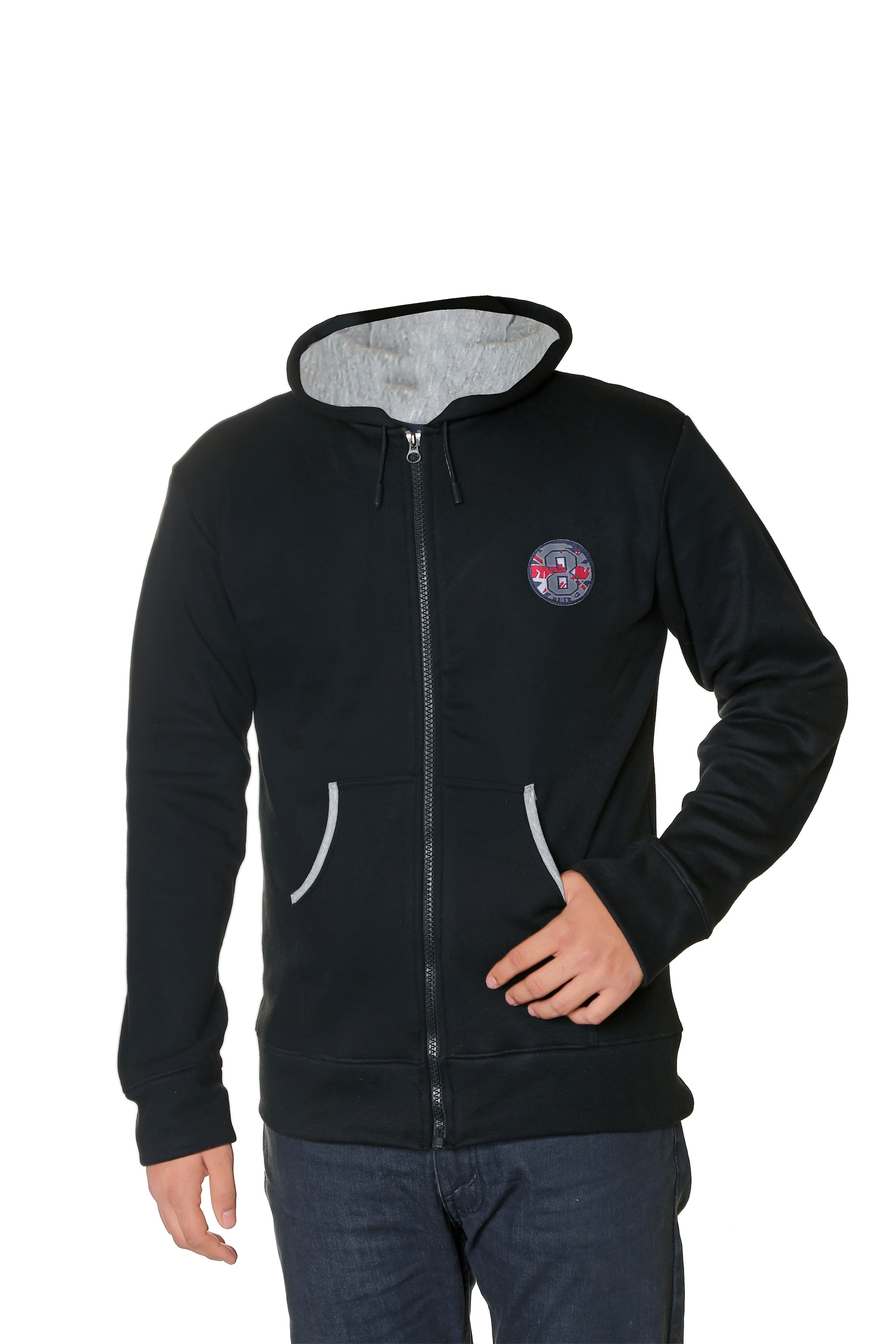 

Cloth Hut Men Black Hooded Hoodie
