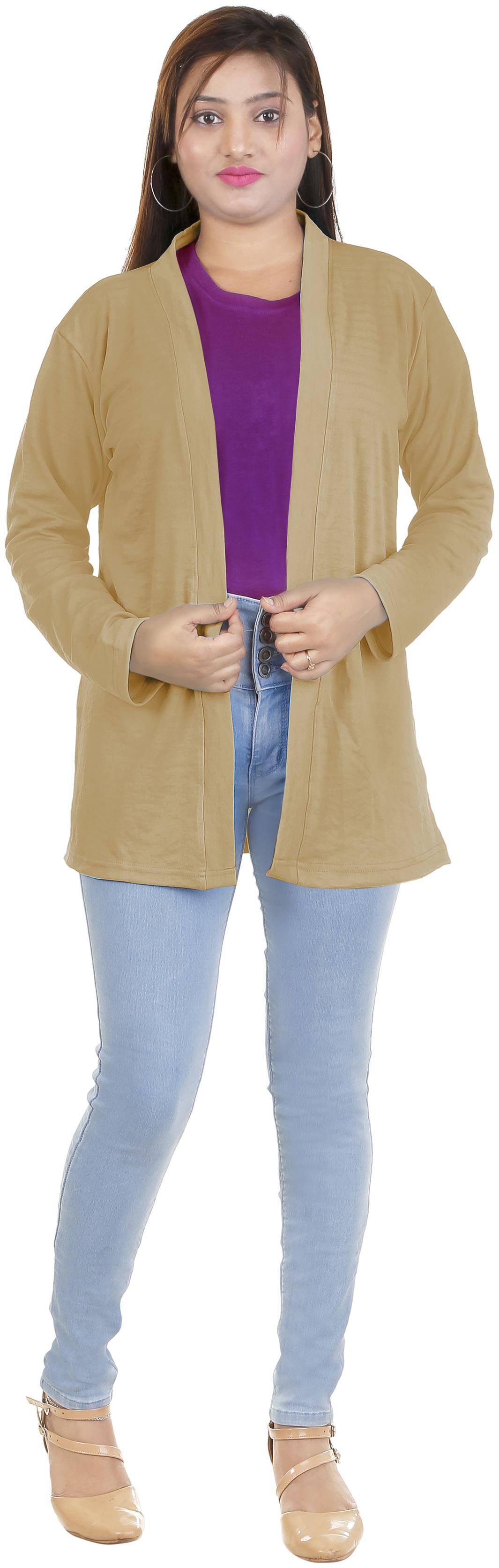 

Cloth Hut Women Shrug - Beige