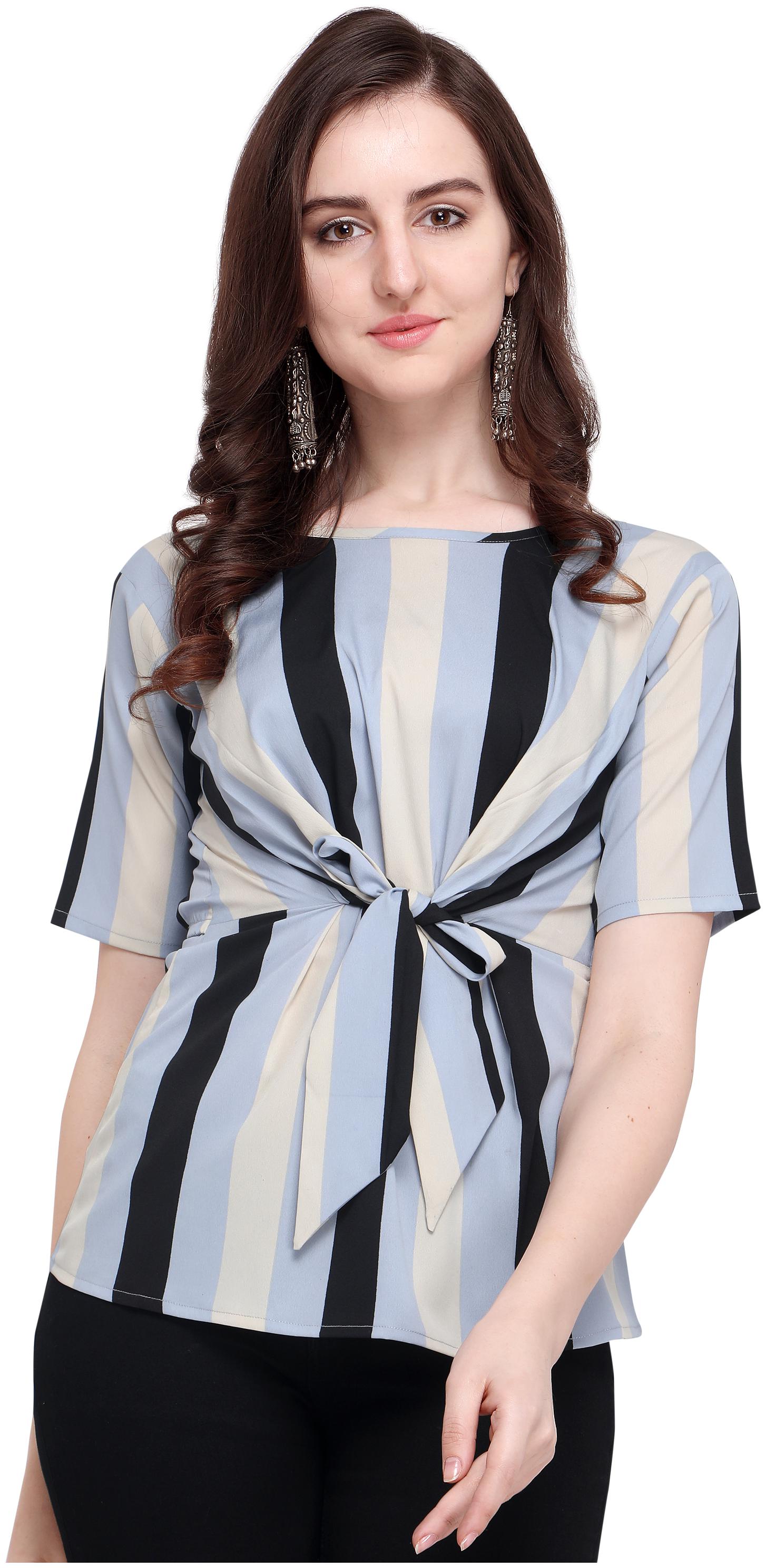 

Clothzy Women Striped Regular top - Multi