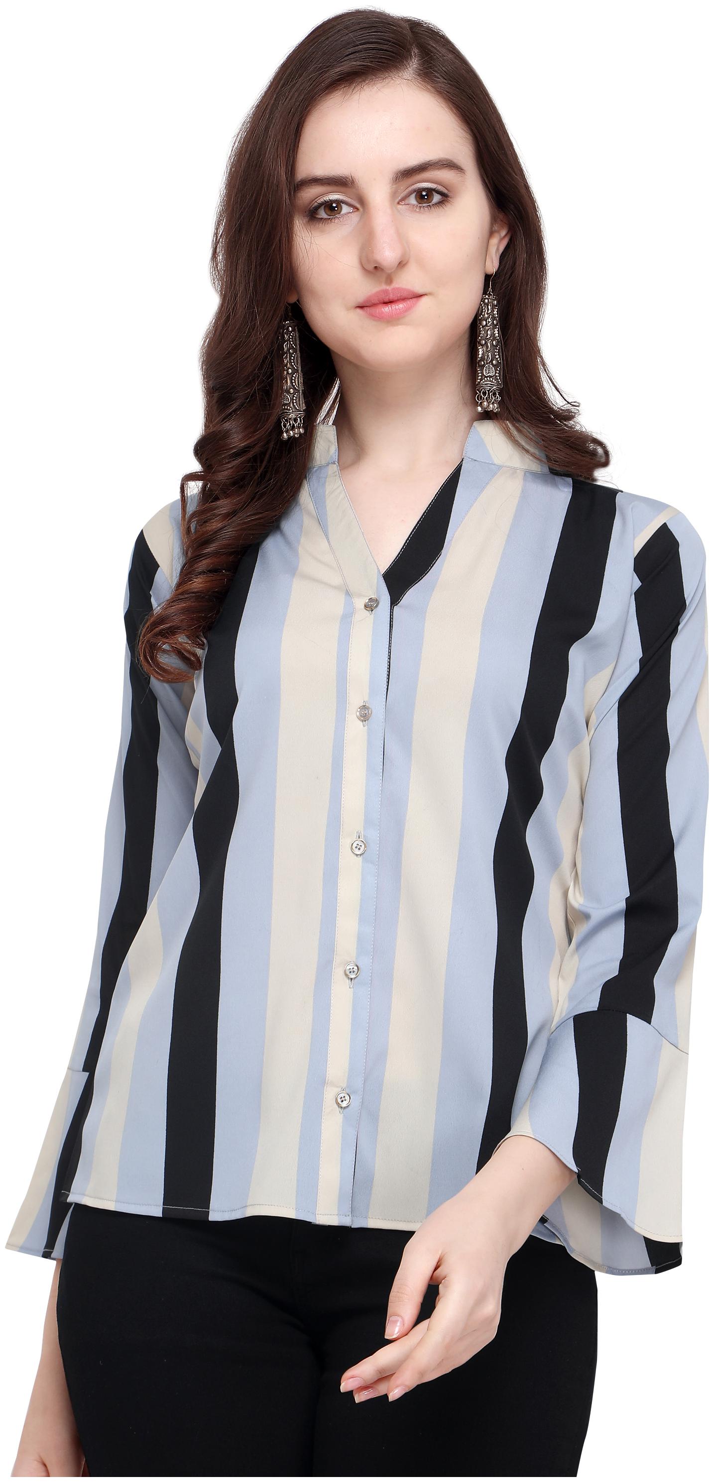

Clothzy Women Striped Regular top - Multi