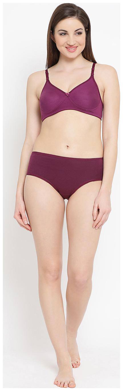 Clovia Solid T-shirt bra - 2 Lingerie Set