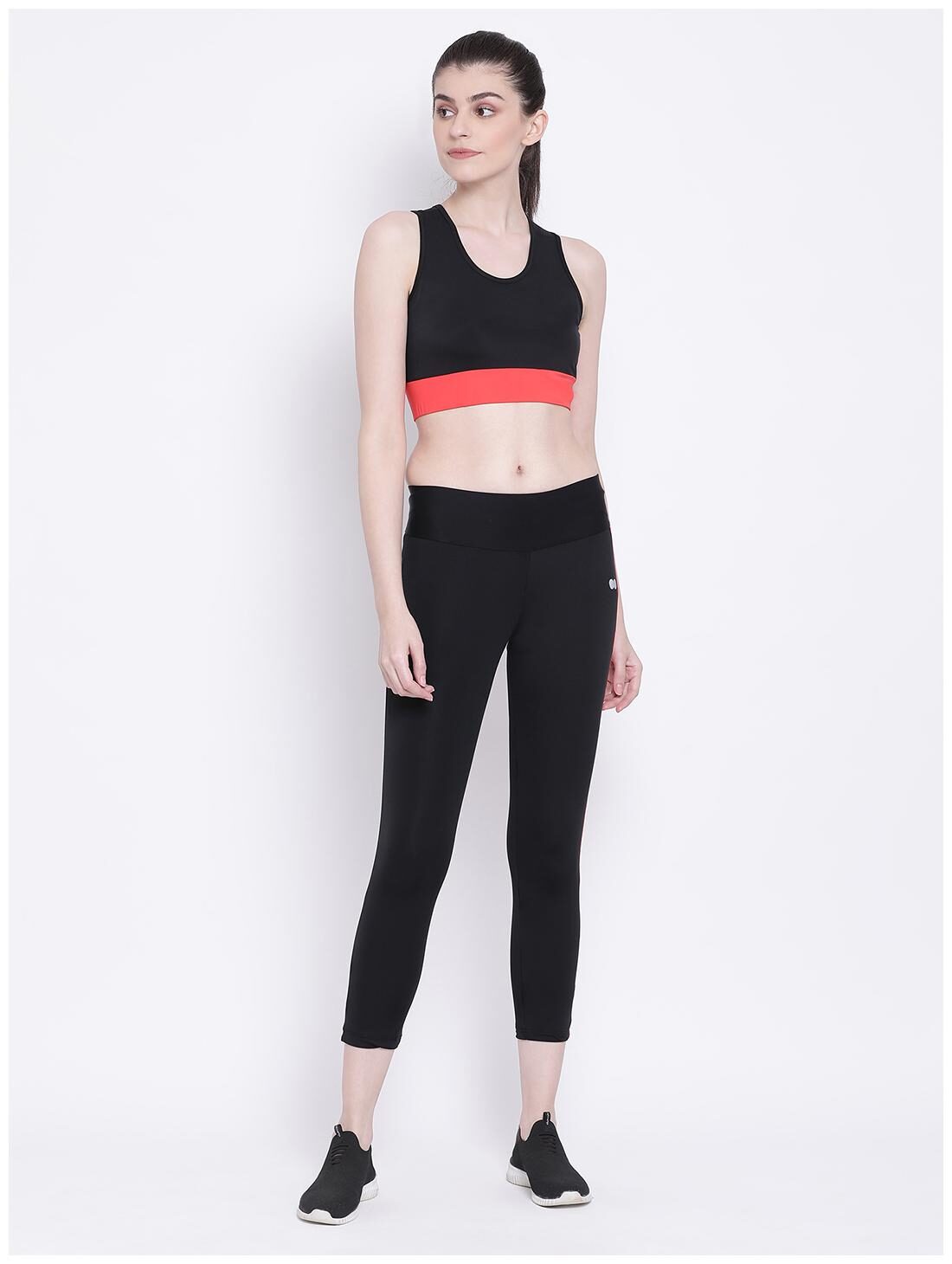 

Clovia Solid Tights - Black