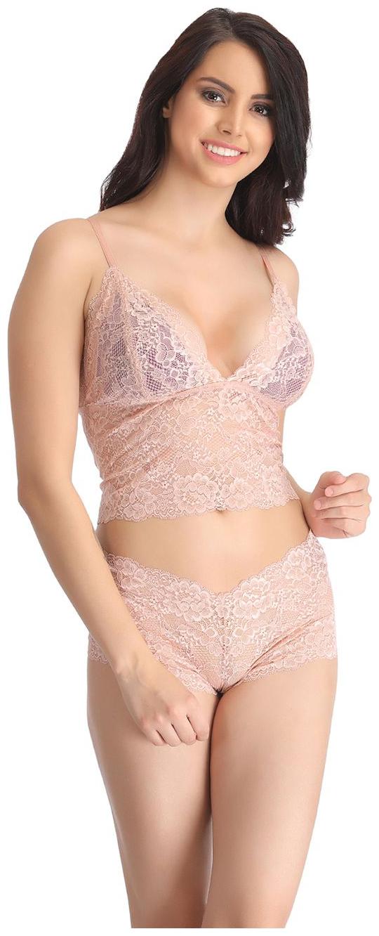 clovia padded bra panty set