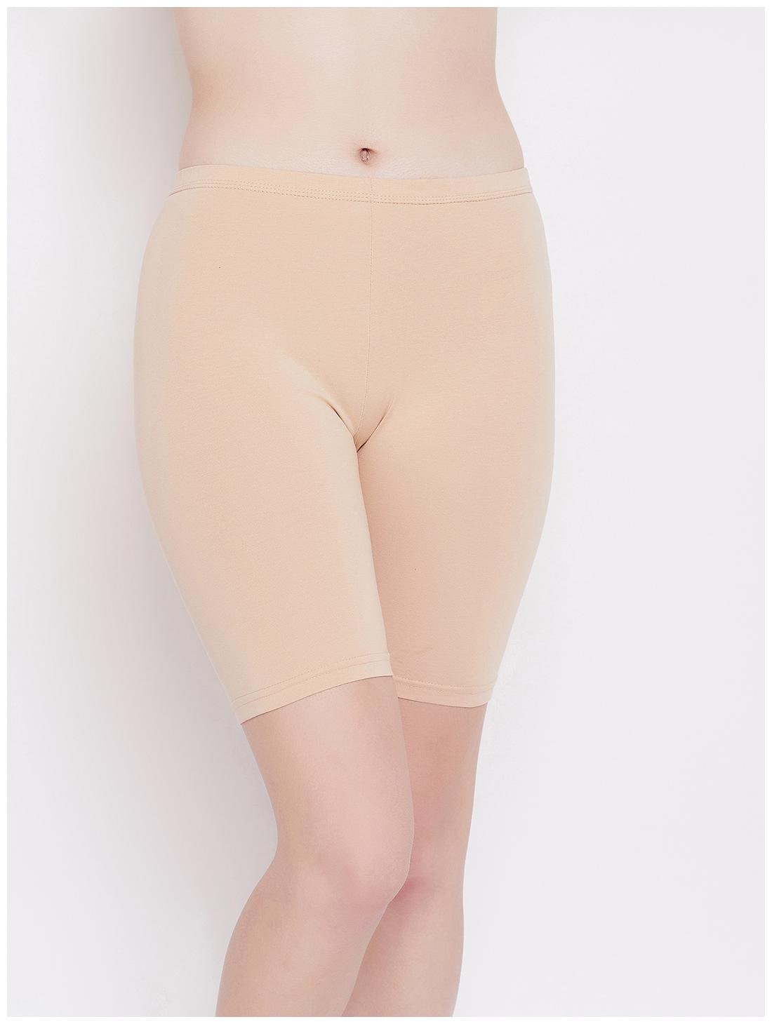 

Clovia Women Solid Regular shorts - Beige