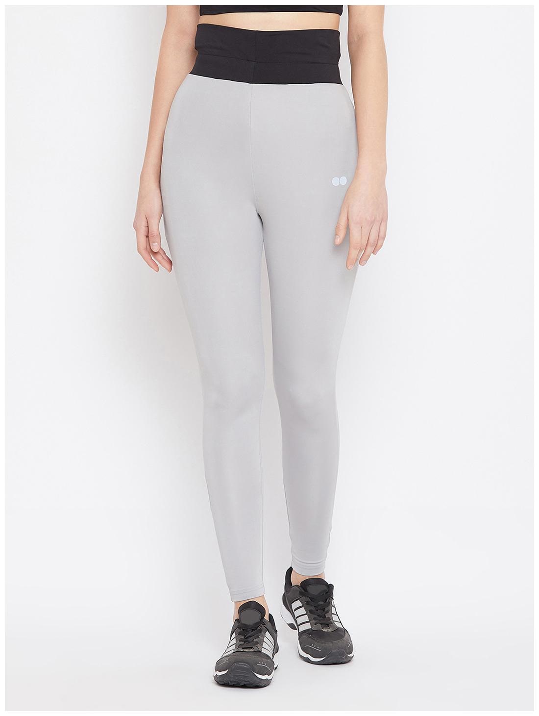 

Clovia Solid Tights - Grey