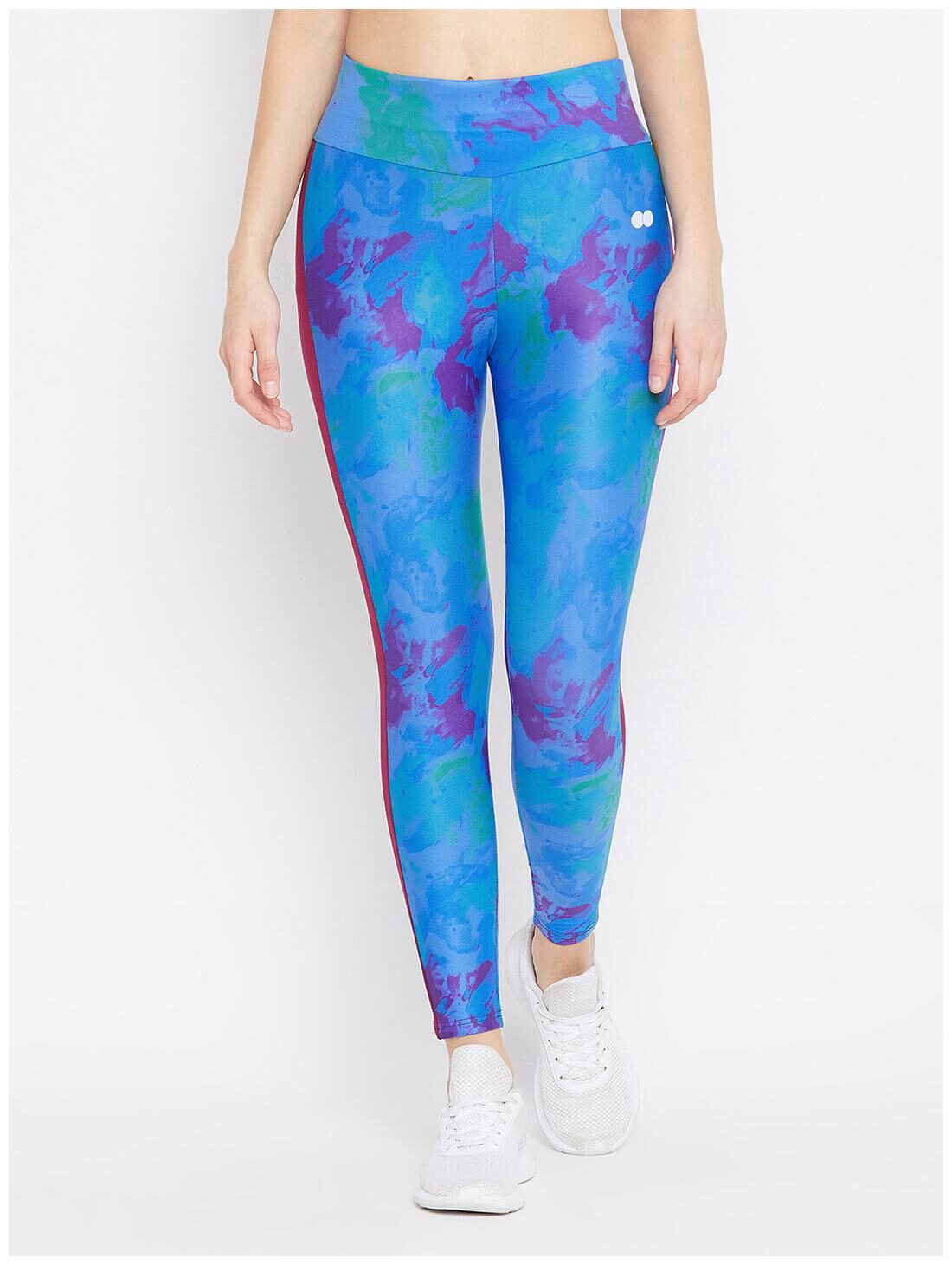 

Clovia Printed Tights - Blue
