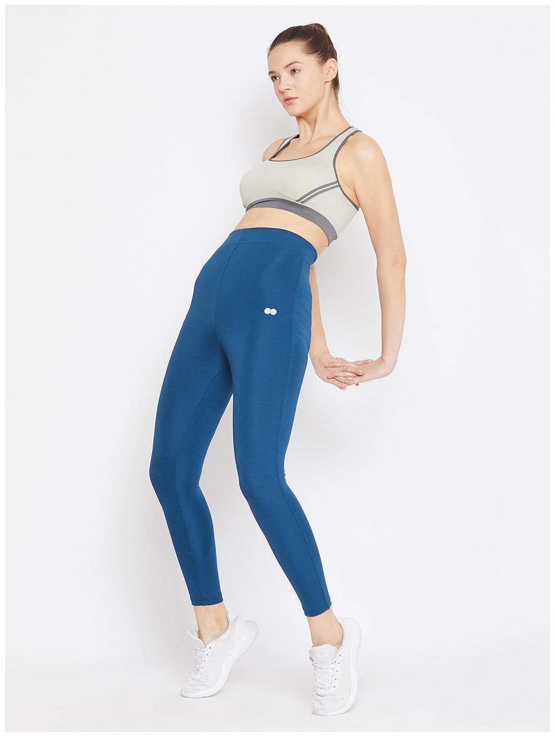

Clovia Solid Tights - Blue