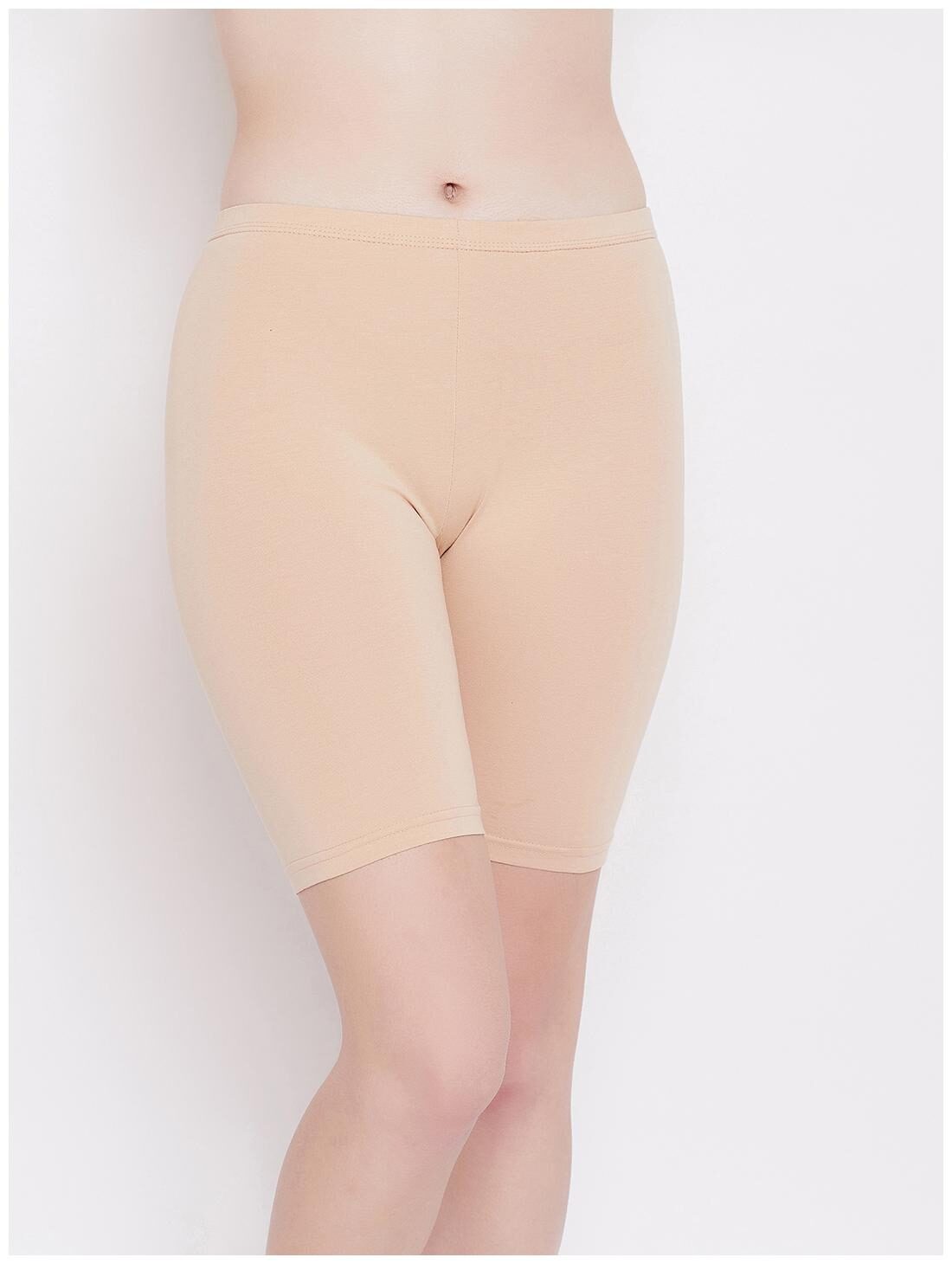 

Clovia Women Solid Regular shorts - Beige