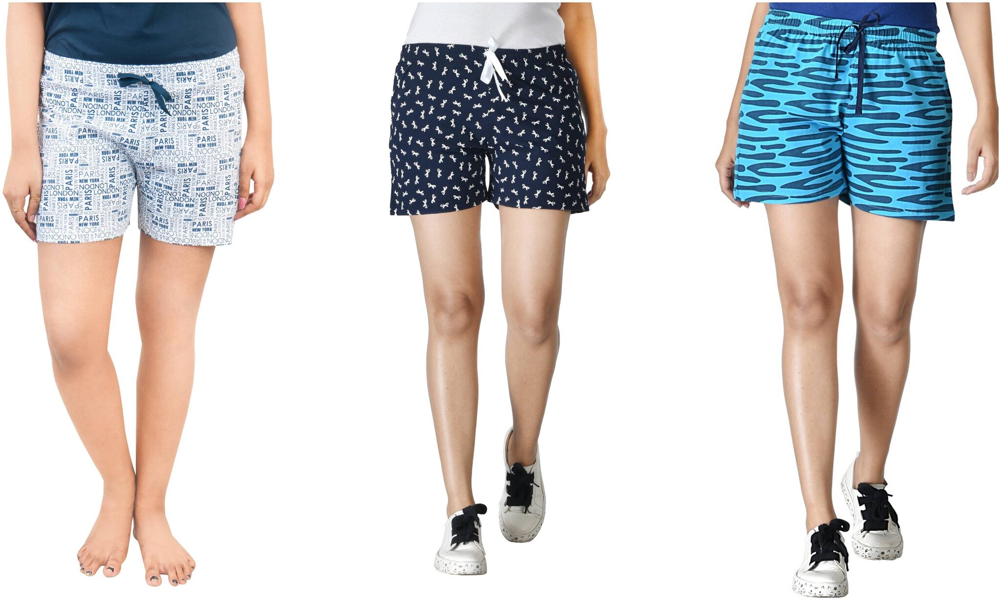 

CLUB A9 Women Printed Regular shorts - Assorted