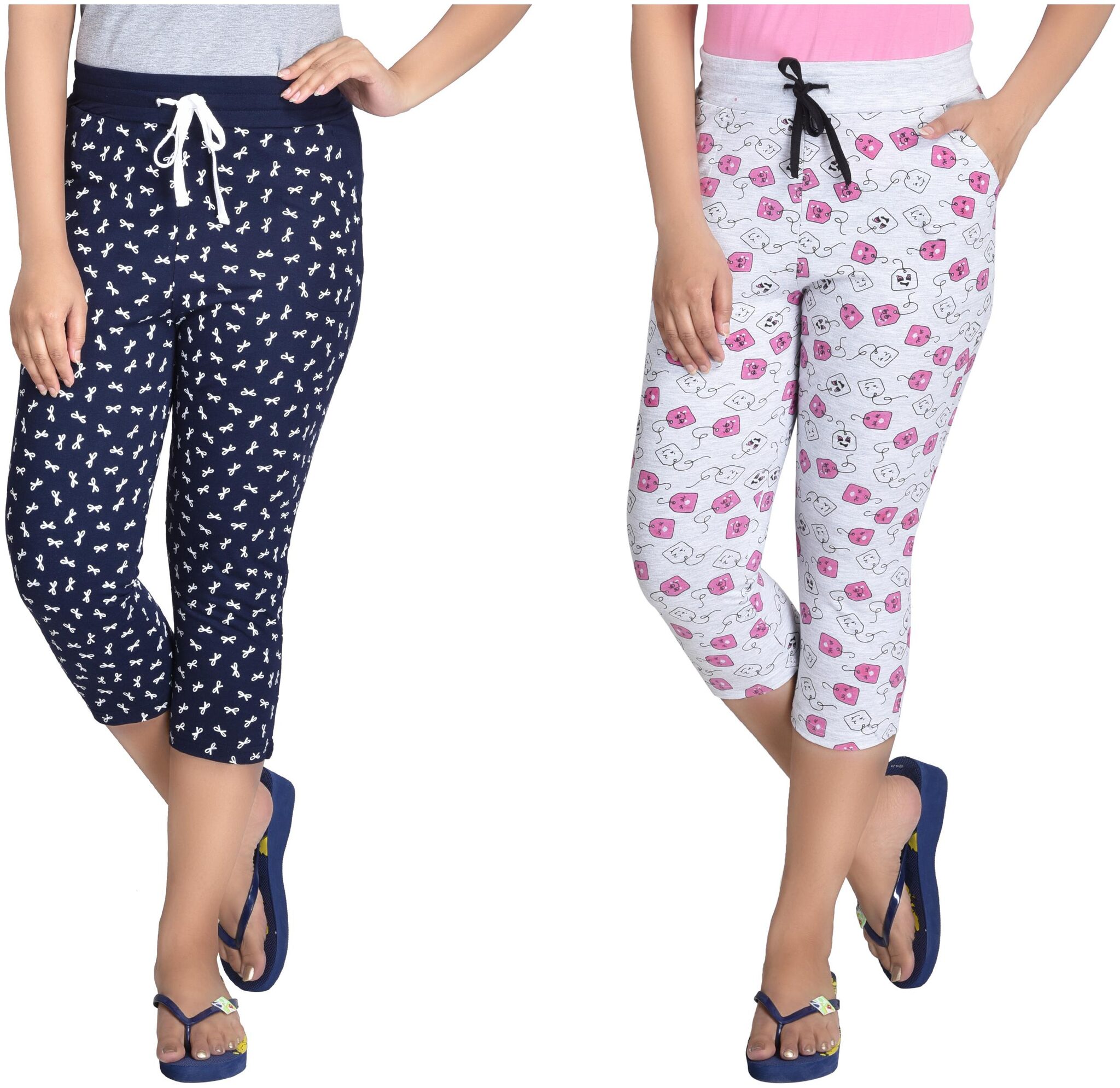 

CLUB A9 Women Printed Regular capri - Assorted
