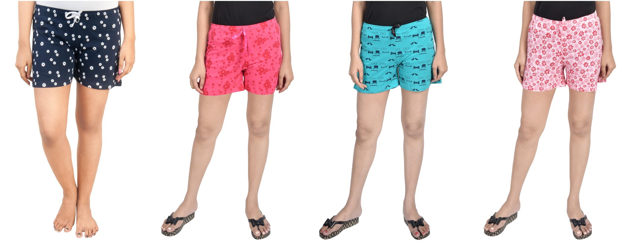 

CLUB A9 Women Printed Regular shorts - Assorted