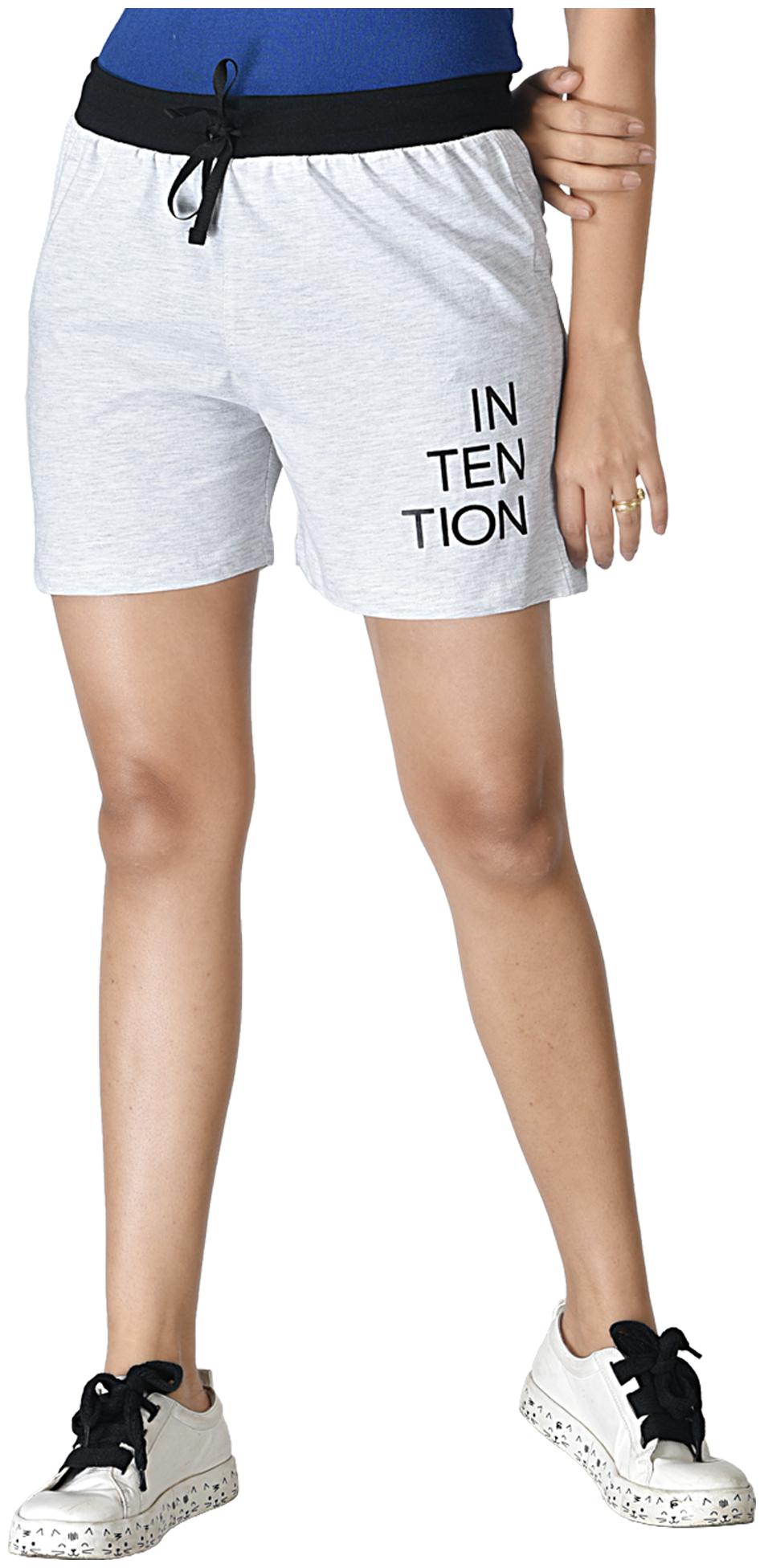 

CLUB A9 Women Printed Regular shorts - Grey