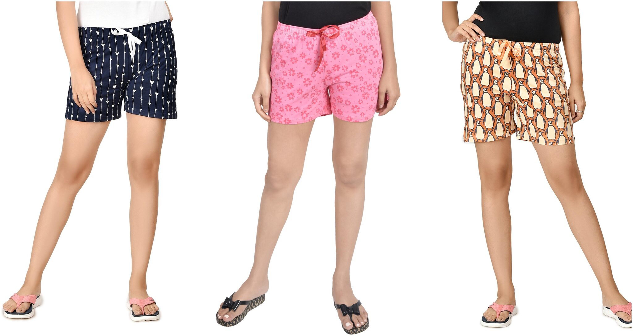 

CLUB A9 Women Printed Regular shorts - Assorted
