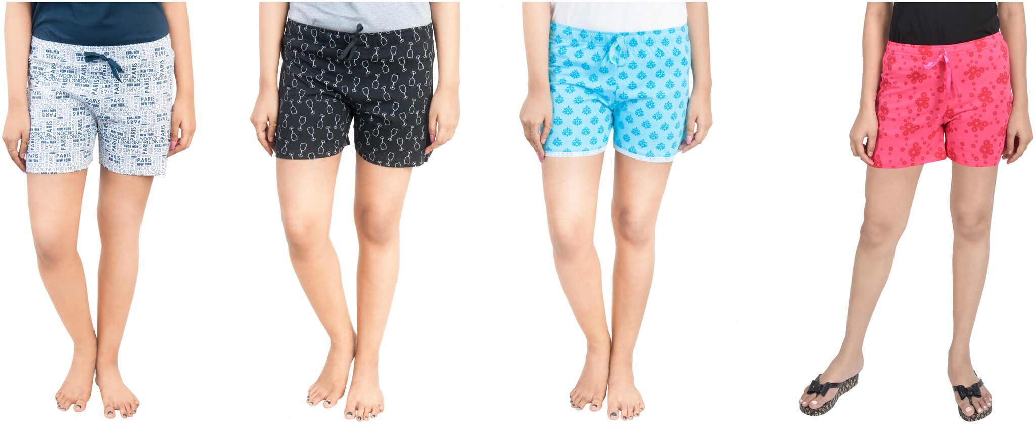 

CLUB A9 Women Printed Regular shorts - Assorted