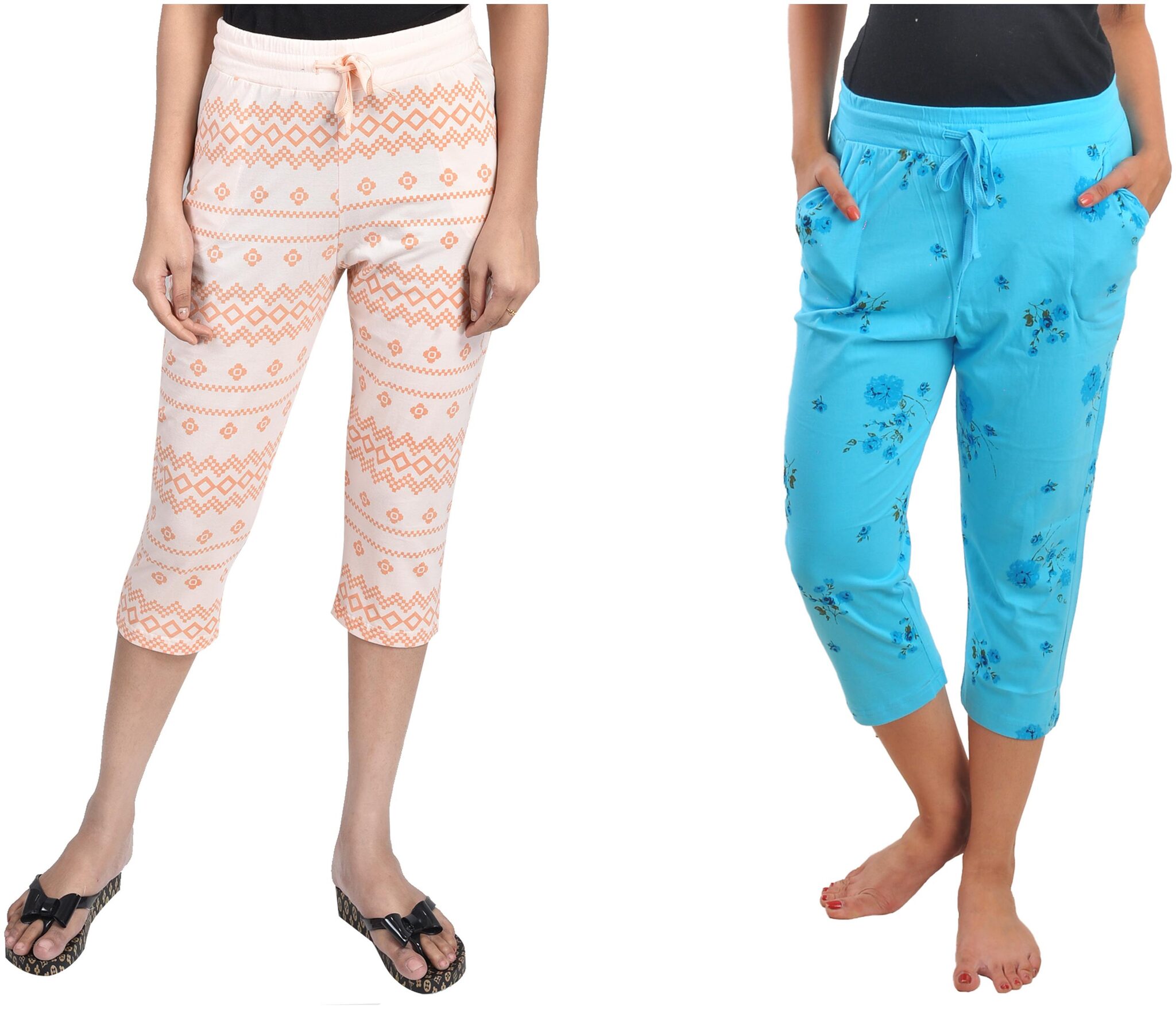 

CLUB A9 Women Printed Regular capri - Multi