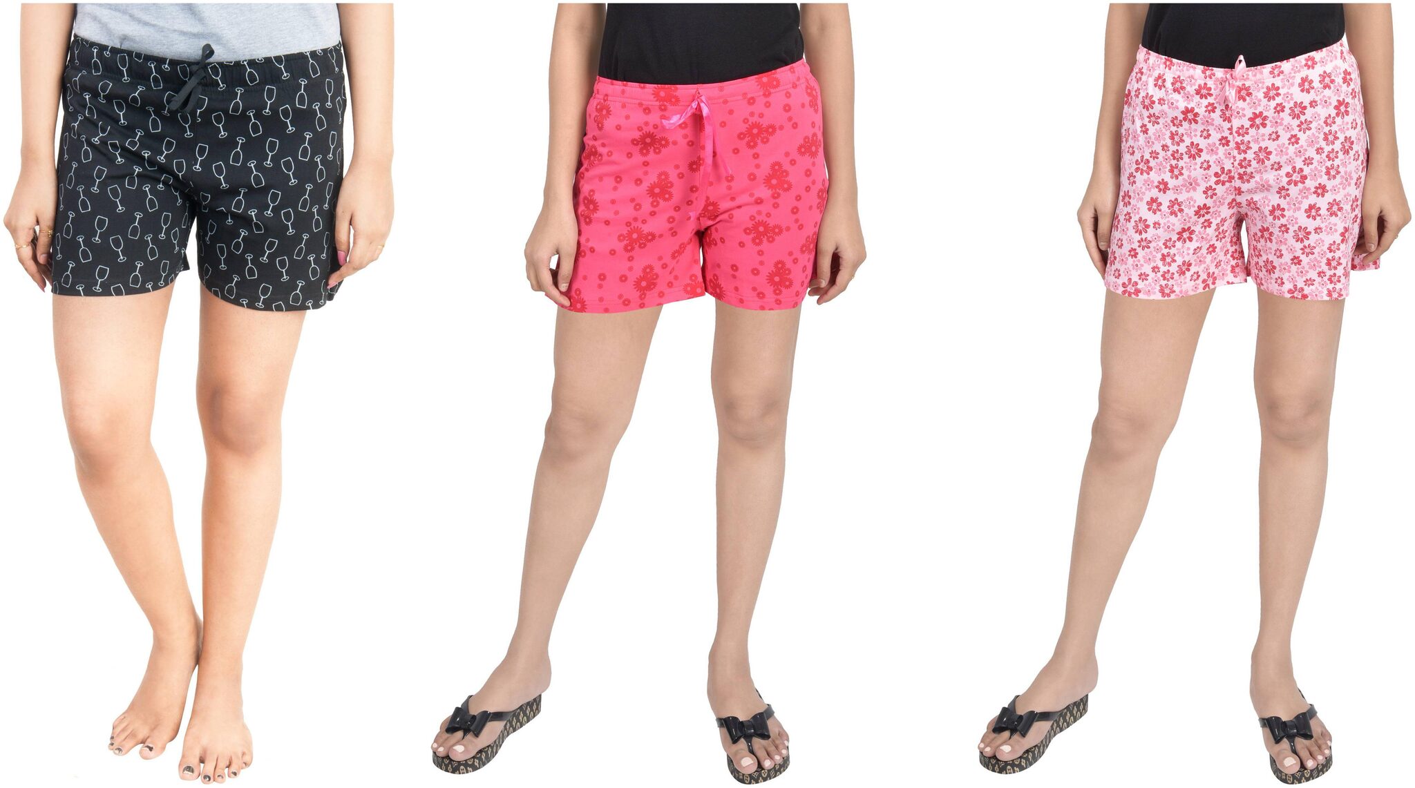 

CLUB A9 Women Printed Regular shorts - Assorted