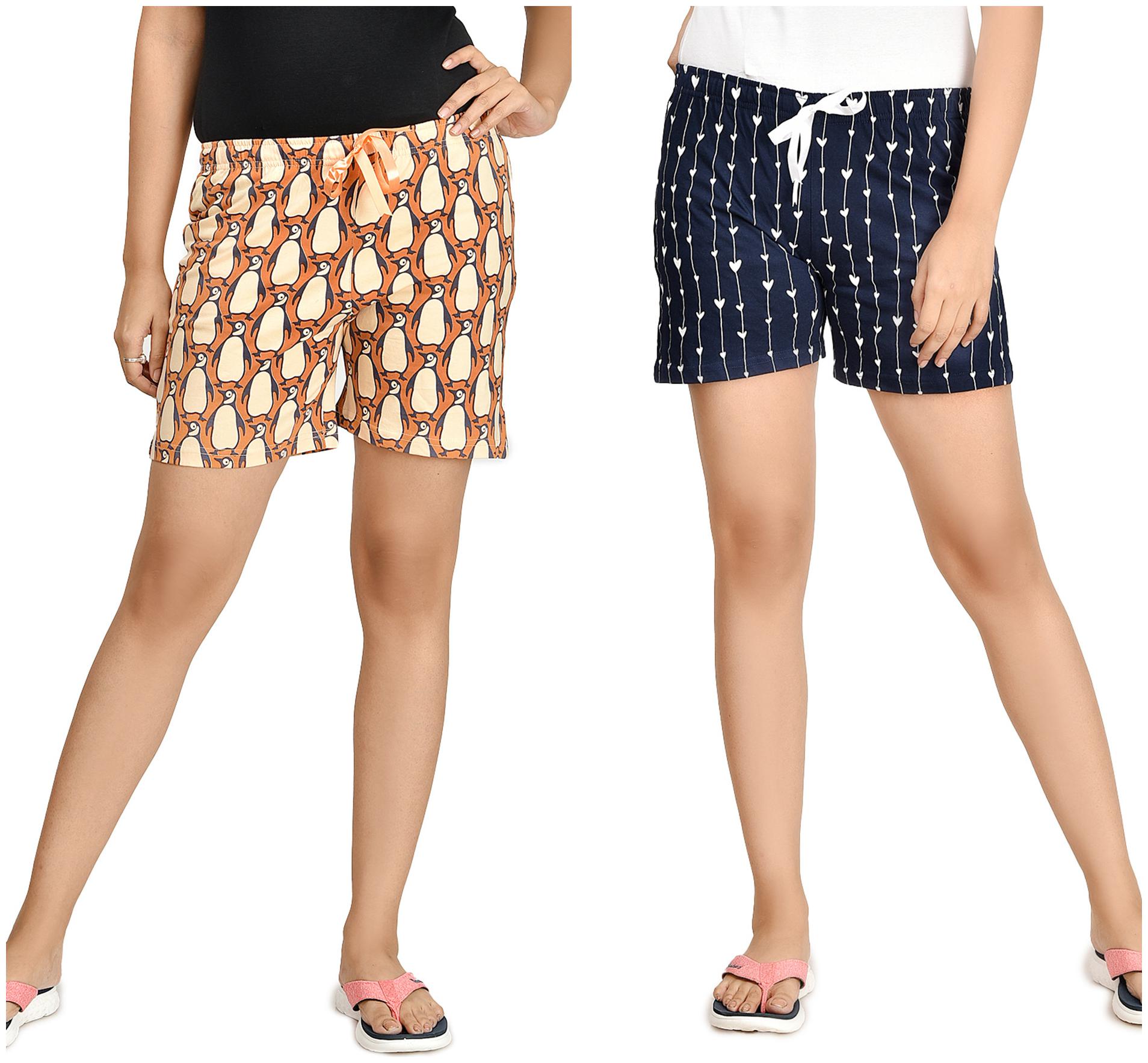 

CLUB A9 Women Printed Regular shorts - Assorted