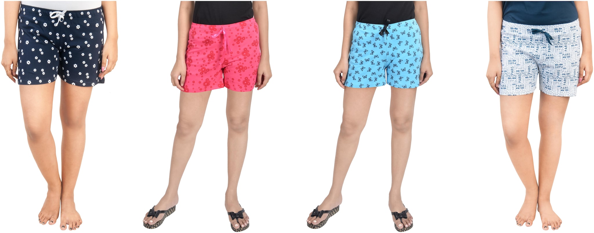 

CLUB A9 Women Printed Regular shorts - Assorted