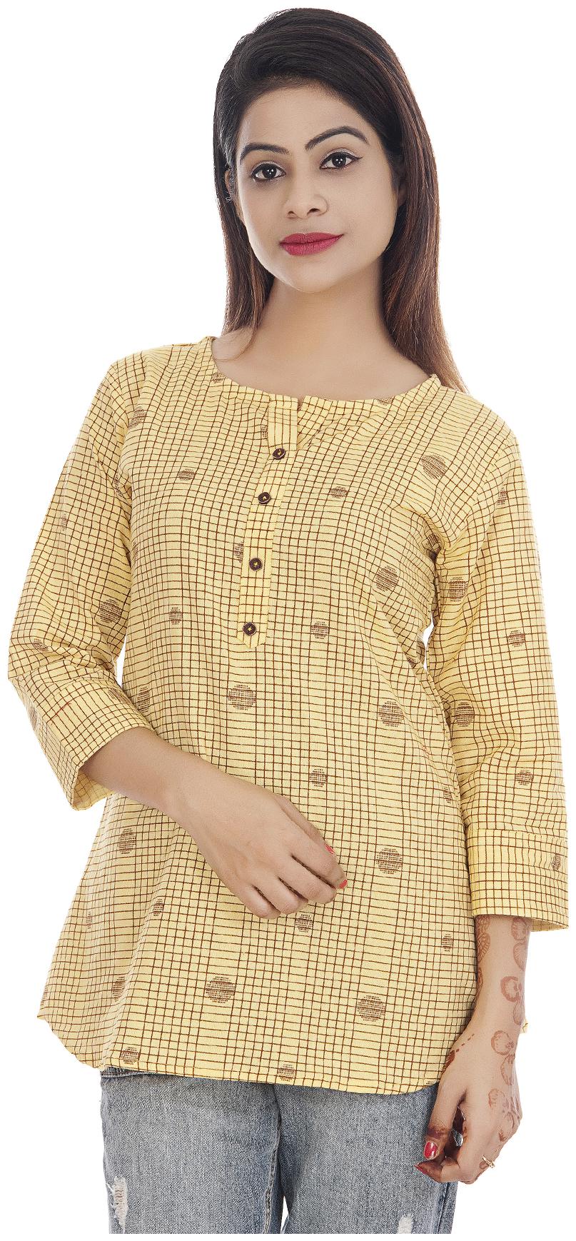 

Club Fashion Women Printed Regular tunic - Khaki