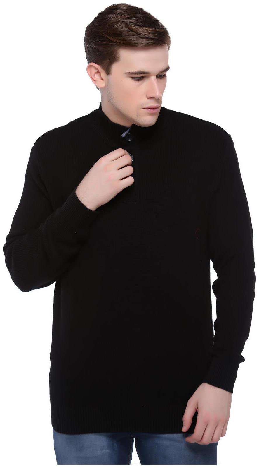 

Club York Men Black High neck Pullover