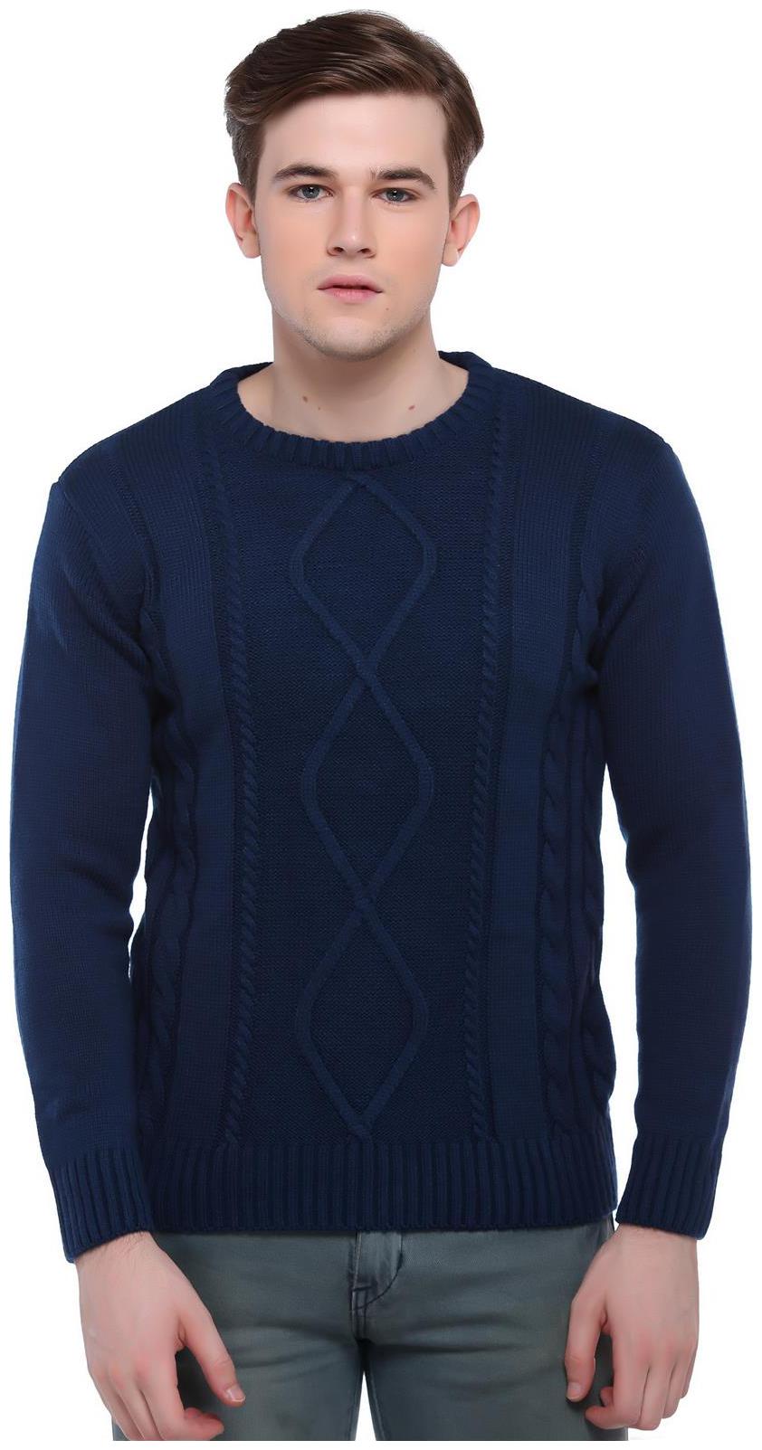 

Club York Men Blue Round neck Pullover