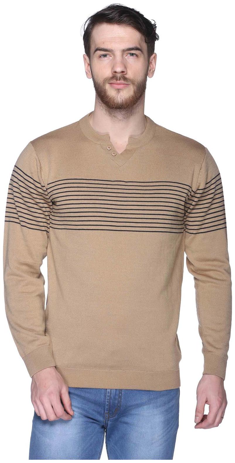 

Club York Men Beige V neck Pullover