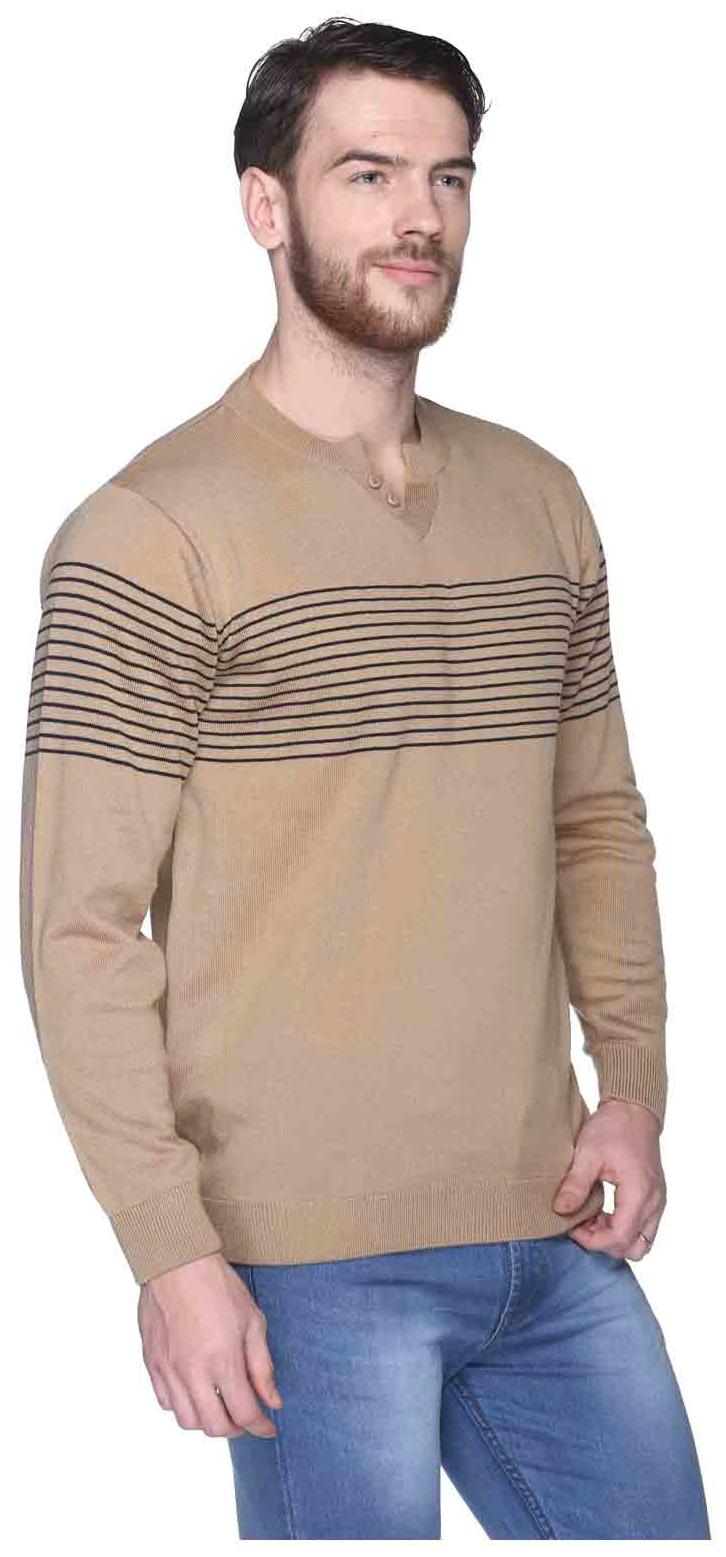 

Club York Men Beige V neck Pullover