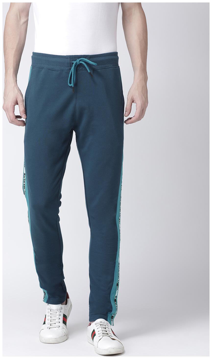 

CLUB YORK Men Blue Solid Slim fit Track pants