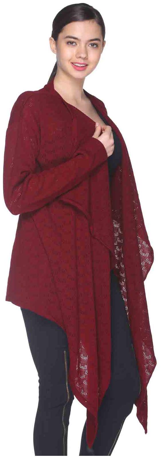 

Club York Maroon Acrylic Shrug