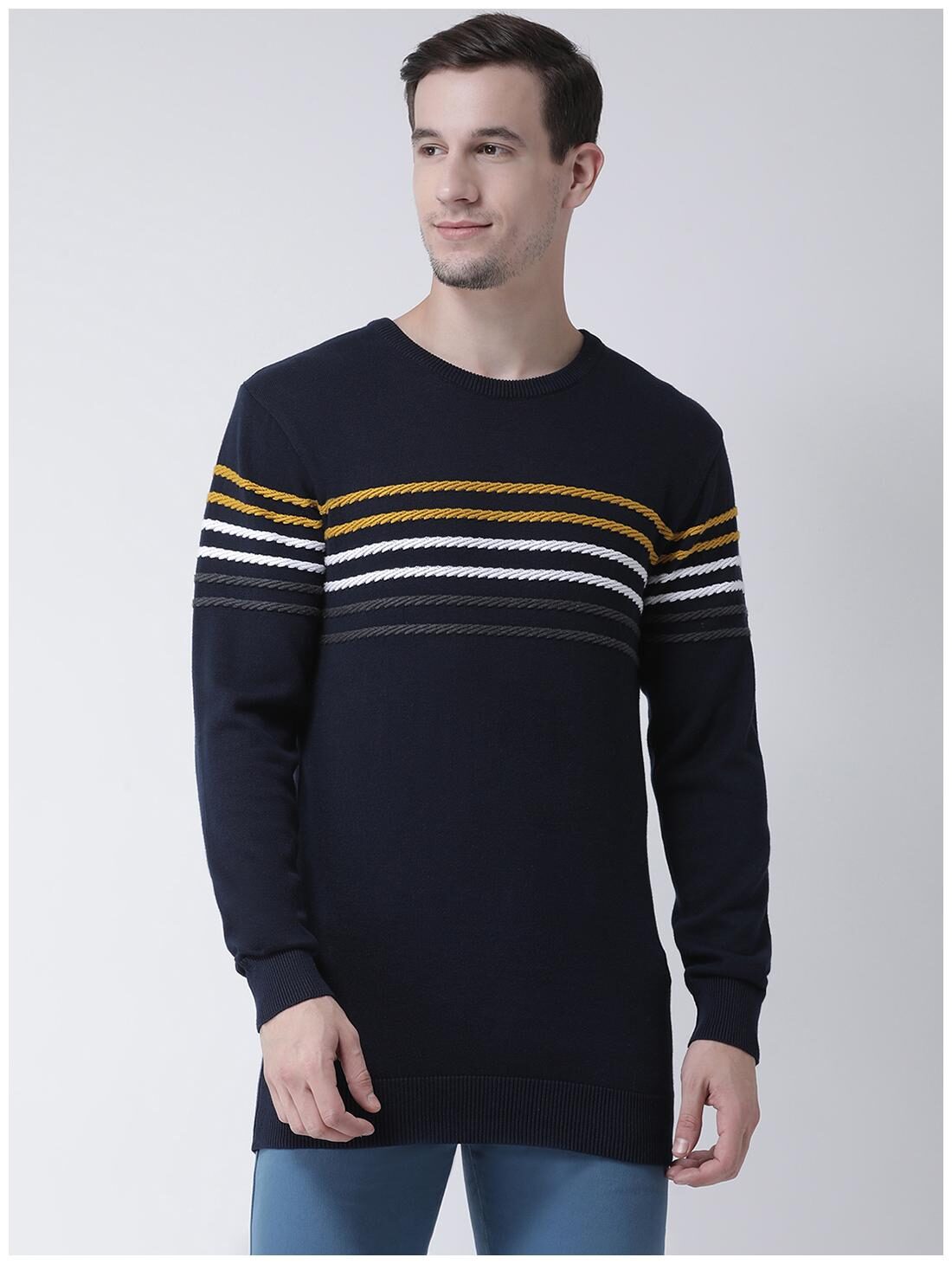 

Club York Men Casual Sweater - Blue