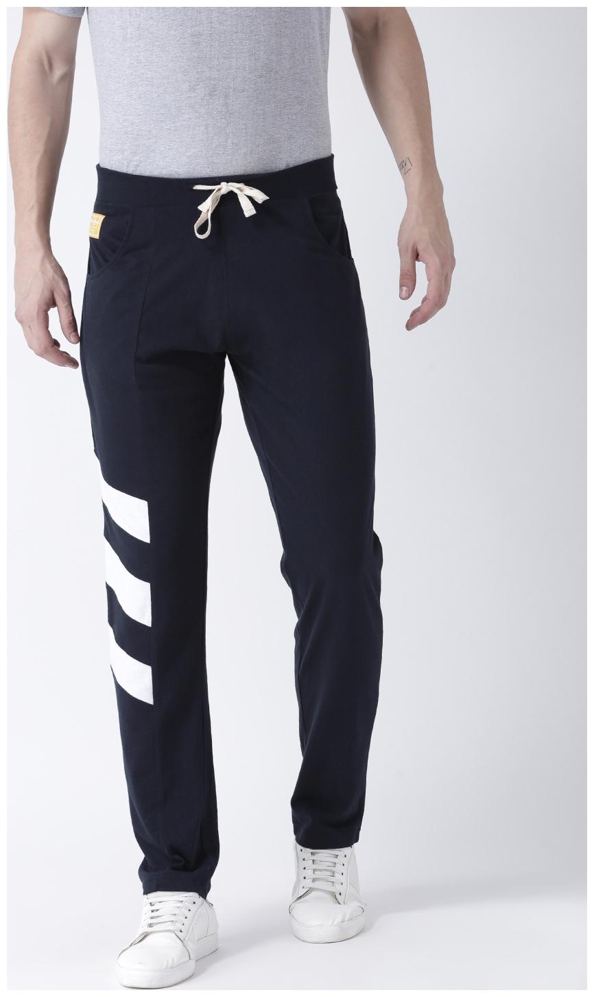 

Club York Men Blue Solid Regular fit Track pants