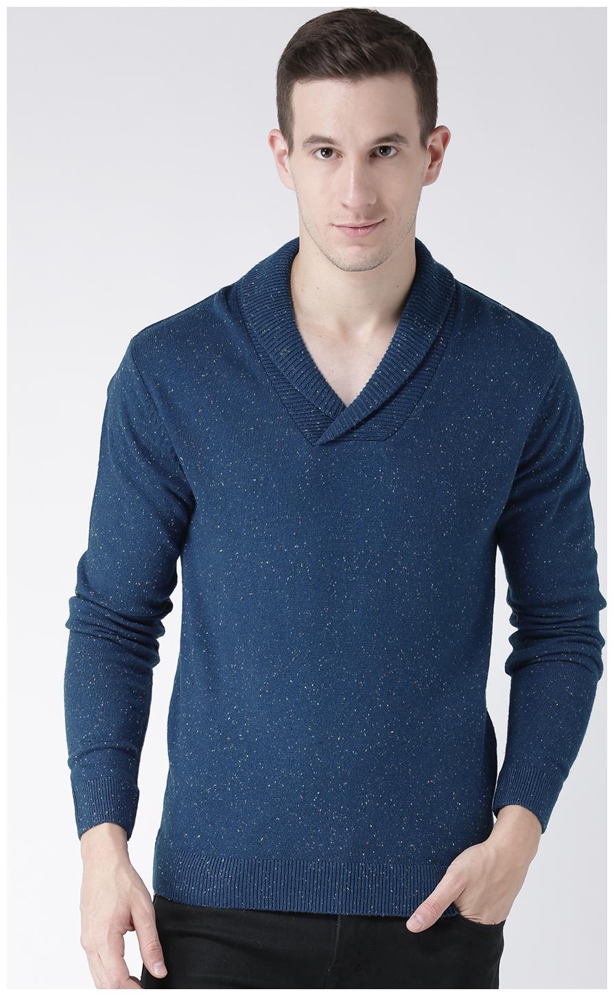 

Club York Men s Long Sleeves Shawl Collar Speckled Acrylic Sweaters With Elbow Patcha