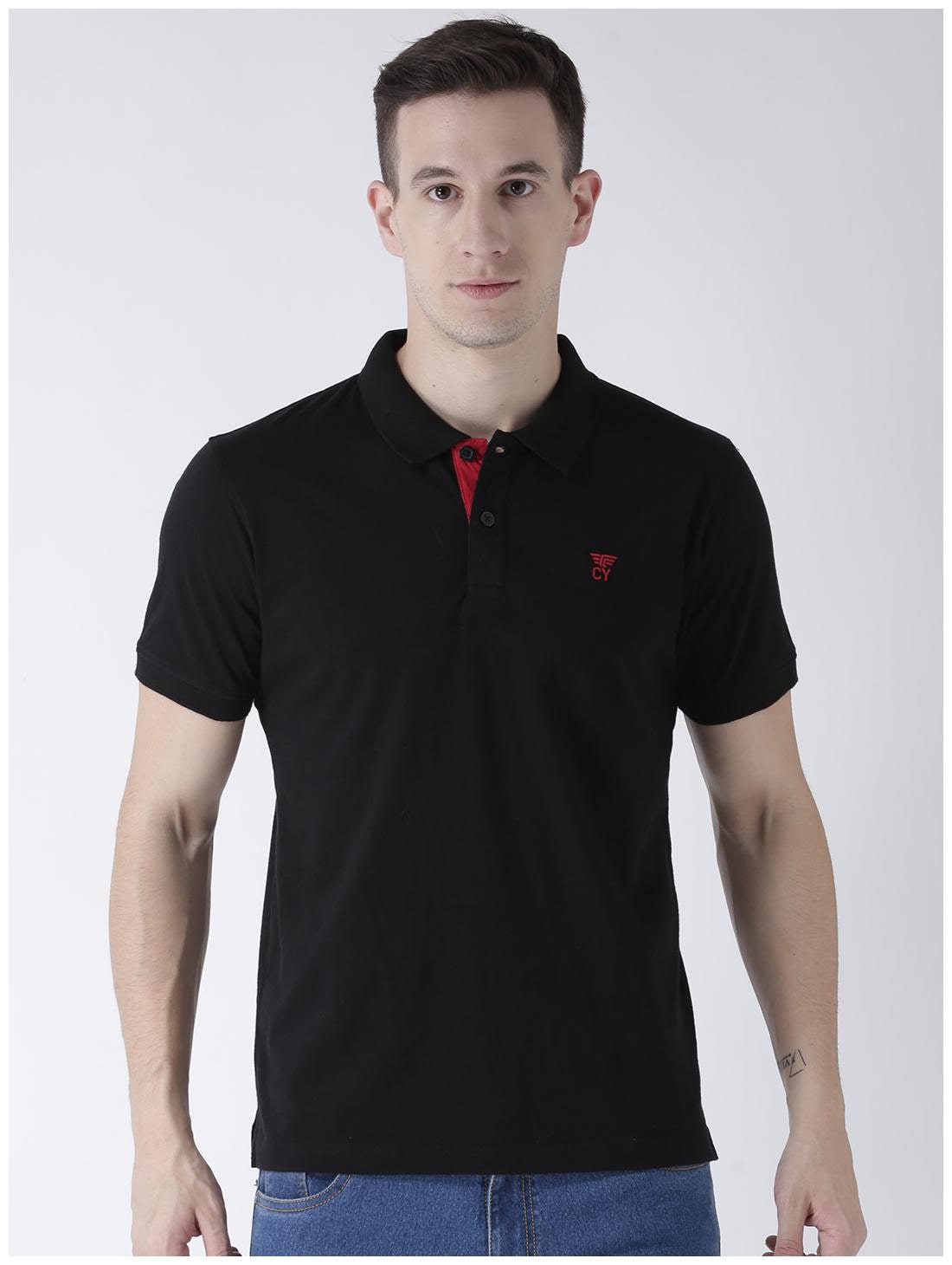 

Club York Men Black Regular fit Cotton Polo collar T-Shirt - Pack Of 1