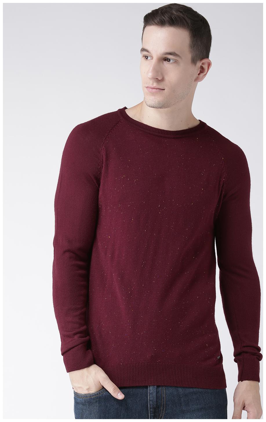 

Club York Men s Long Sleeves Round Neck Speckled Acrylic Sweaters