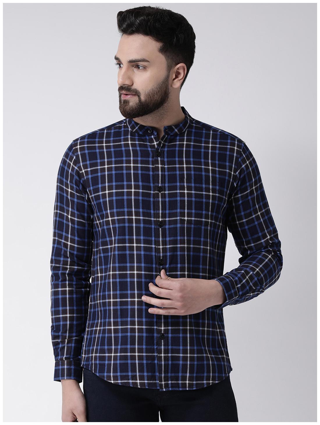 

CLUB YORK Men Multi Checked Slim Fit Casual Shirt