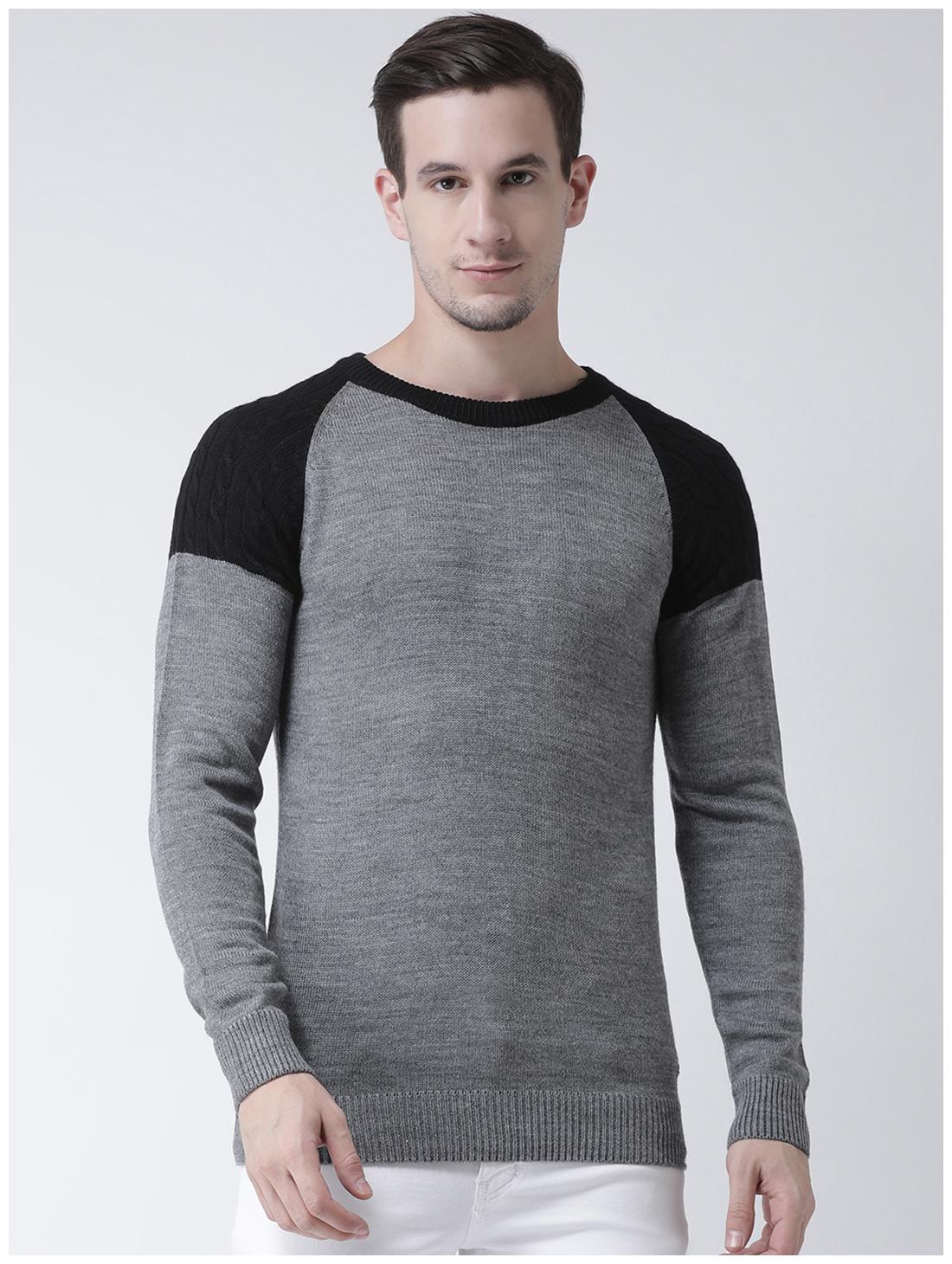 

CLUB YORK Men Grey Round neck Pullover