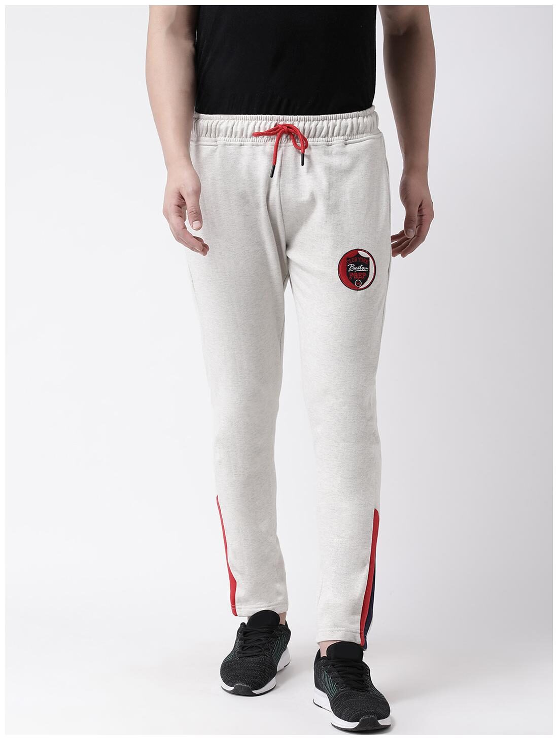 

CLUB YORK Men White Solid Slim fit Joggers