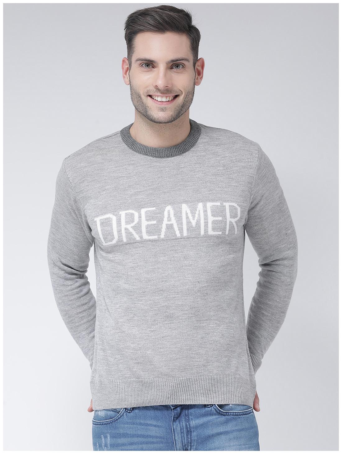 

CLUB YORK Men Grey Round neck Pullover