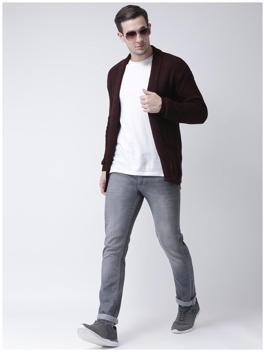 

Club York Men Casual Shrug Maroon