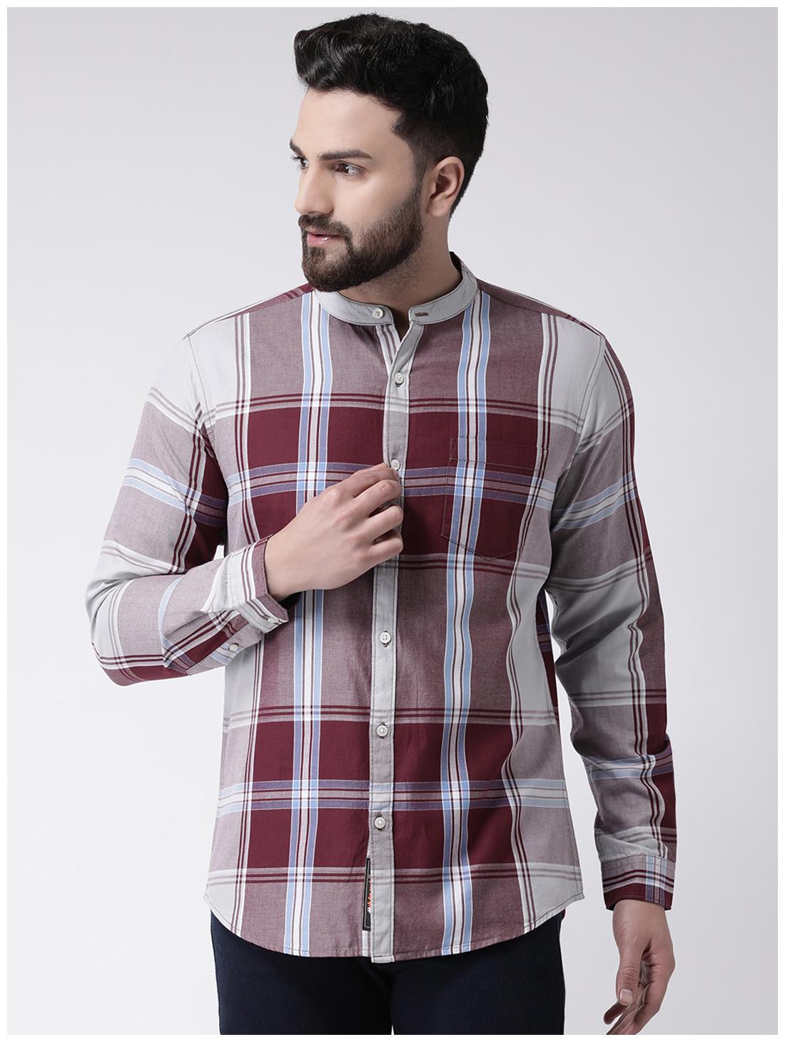 

CLUB YORK Men Multi Checked Slim Fit Casual Shirt