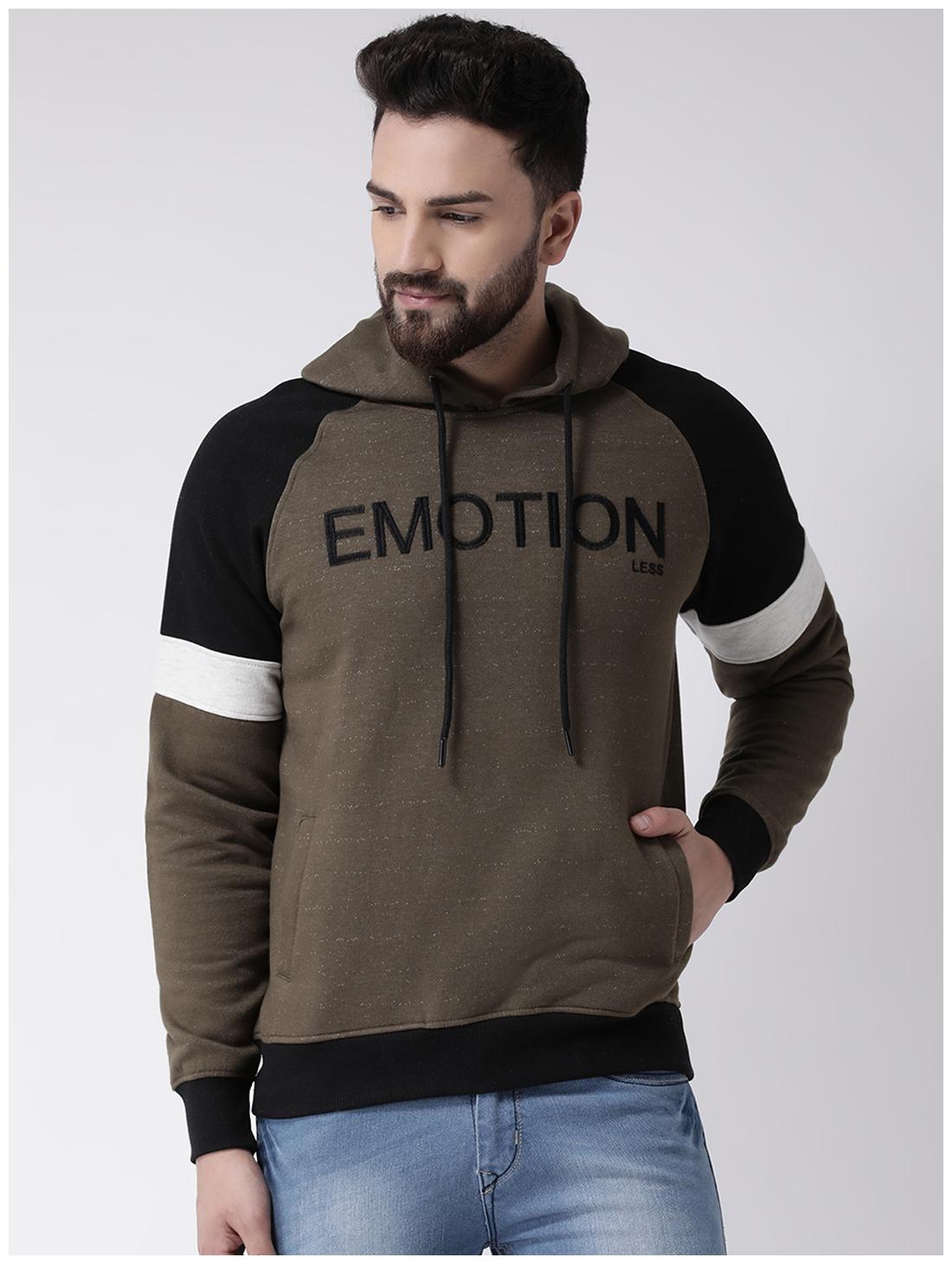

CLUB YORK Men Colorblocked Green Hoodie